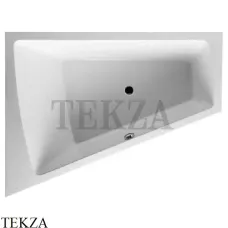 Duravit Paiova Ванна встраиваемая, c наклоном для спины слева 700214000000000, акрил, белый глянец