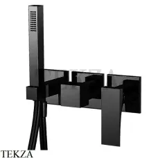 FIMA Carlo Frattini Zeta Смеситель для душа 2 потока, с гарнитуром F3989X8NS, черный матовый