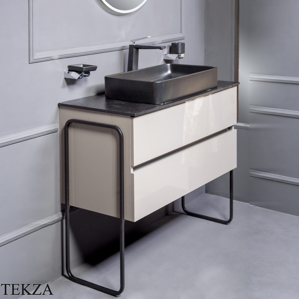 ARMADI ART Vallessi Тумба под раковину 837-080-A glossy, ANTRACITE (антрацит), глянец