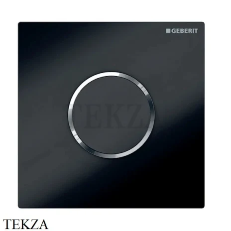 Geberit Sigma10 Клавиша смыва для писсуара HyTroniс ИК привод, от батареи 116.035.KM.1, черный-хром глянец