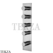 FIMA Carlo Frattini Spillo steel Термостат для душа 4 потока, внешняя часть F3089X4INOX, сталь