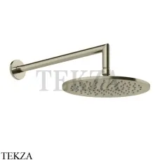 Gessi ANELLO Верхняя лейка с кронштейном D25 см 63348-720, Nickel PVD