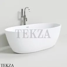 NT Bathroom NT203 Palermo Ванна свободностоящая из литого камня Solid Surface, белый матовый