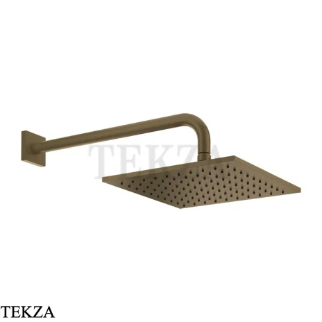 Gessi RILIEVO Верхняя душевая лейка с кронштейном 59158-713, Antique Brass