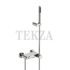 Boheme Stick Смеситель для ванны с изливом и гарнитуром Stick 123-NB.3 Nikel Brush LINEA