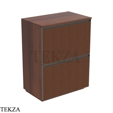 Flaminia Cubika тумба под раковину напольная 60×37×78,5 см, 2 ящика, орех Noce Greca