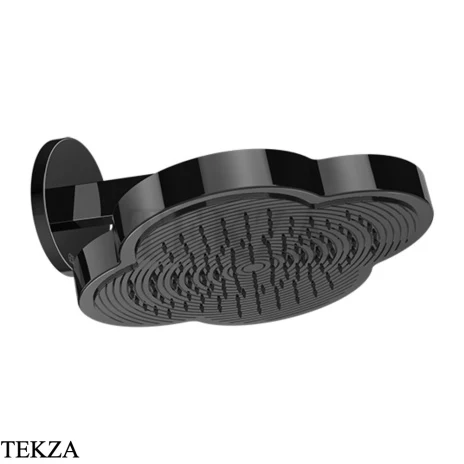 Gessi Ludovica Верхняя душевая лейка с кронштейном из стены 76148-706, black хром глянец
