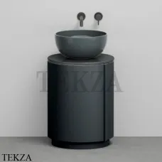 CIELO Arcadia Tiberino Тумба TIMOPC с раковиной Fumo, слив в стену, Basalto