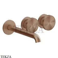 Gessi Origini MATERIC Смеситель для раковины, внешняя часть 66090-708, Copper Brushed