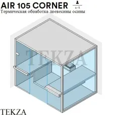 Effegibi AIR 105 CORNER Сауна домашняя финская или BIO, осина термообработанная SA91100004