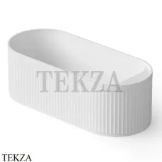 Dea Design Stripes Ванна отдельностоящая овальная 171x72 Solid Surface DD8801 1710 18, White №18
