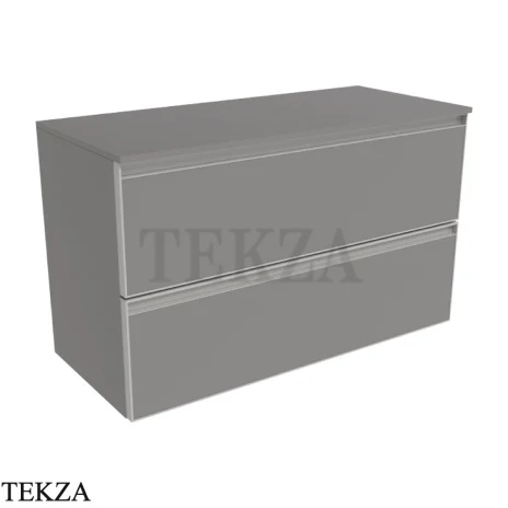 Flaminia Cubika тумба под раковину подвесная 85×37×50 см, 2 ящика, серый Grey матовый