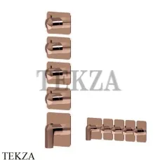 Newform Delta Zero Термостат для душа 4 потока, внешняя часть 69866E.59.067, PVD Br. Copper Bronze