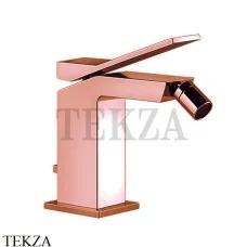 Gessi RETTANGOLO K Смеситель для биде, с донным клапаном 53007-030, Copper глянец