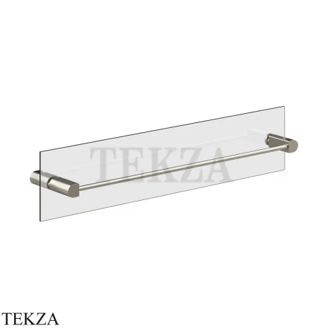 Gessi RILIEVO Полотенцедержатель для крепления на стекло, 60 см 59566-149, Finox Br. Nickel