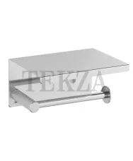 Boheme Uno Держатель для туалетной бумаги с крышкой-полочкой Uno 10971-CR Хром глянец