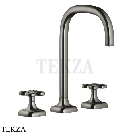 Dornbracht COYA Смеситель для раковины 3 отв. 165, с донным клапаном 20713424-19, Dark Chrome