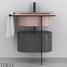 Cielo Kyros Модульная система умывальника с тумбой, Cipria-черный Cielo Kyros Модульная система умывальника с тумбой, Cipria-черный