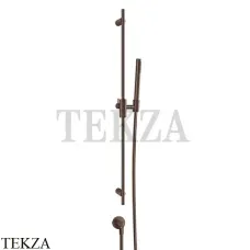 Gessi Habito CESELLO Штанга в комплекте с душевой лейкой и выводом воды 70442-845, Dark Bronze