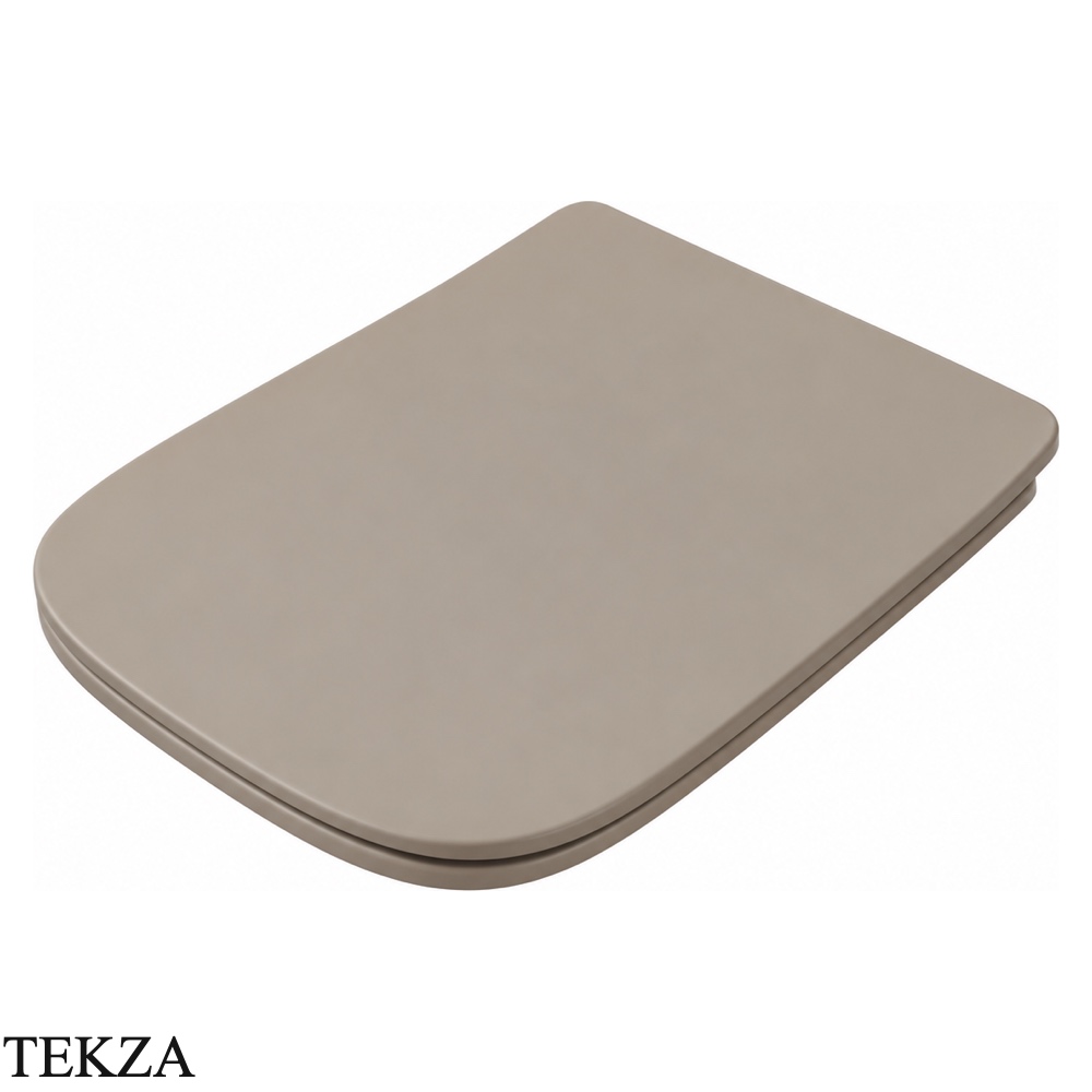 ArtCeram A16 сиденье с крышкой Slim быстросъёмное с микролифтом ASA001 41 71, Brown Matera матовый