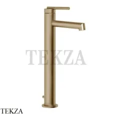 Gessi INGRANAGGIO Смеситель для раковины высокий, с донным клапаном 63503-726, Warm Bronze Br.