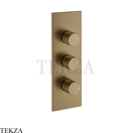 Gessi Incastri Термостат для душа 2 потока, внешняя часть 75314-791, бронза Deep