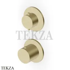 Zucchetti Helm Термостат для душа на 2-3 потока, внешняя часть ZHE806.XP31, brushed british gold PVD
