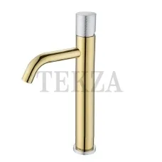 Boheme Stick Смеситель для раковины высокий Stick 122-GCR.2 Gold TOUCH Chrome