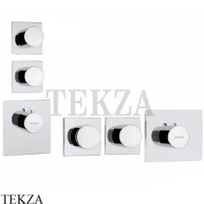 Bossini OKI Термостат для душа на 2, 3, 4 потока, внешняя часть Z031203.030, хром глянец
