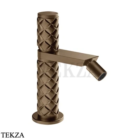 Gessi Pelle Tresse Смеситель для биде, с донным клапаном Stop&Go, 78067-761, Coffee Bronze Brushed PVD