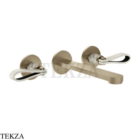 Gessi Pelle Laccetto Смеситель для раковины, внешняя часть, 78490-432, Crème/Finox Br. Nickel
