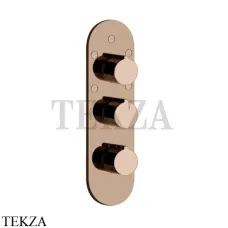 Gessi Ingranaggio-Anello Термостат для душа, 5 потоков, внешняя часть 43072-030, Copper глянец