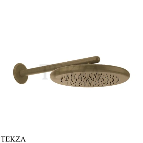 Gessi Goccia Душевая лейка 30,0 с настенным креплением 33756-713, Antique Brass