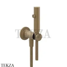 Gessi INCISO SHOWER Гигиенический душ с держателем и выводом для шланга 58153-713, Antique Brass