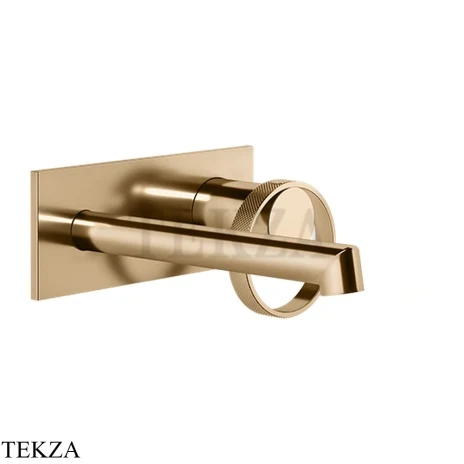Gessi ANELLO Смеситель для раковины на планке, внешняя часть 63388-735, Warm Bronze PVD