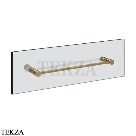 Gessi Pelle Tresse Полотенцедержатель для крепления на стекло, 45 см 78613-791, Deep Bronze Brushed PVD