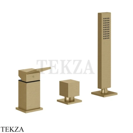 Gessi RETTANGOLO K Смеситель для ванны, без излива 53043-726, Warm Bronze Br. PVD
