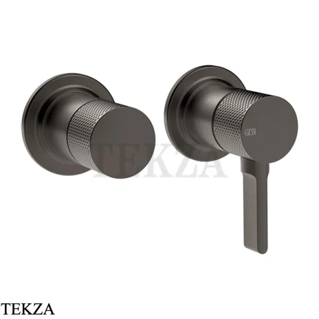 Gessi INCISO SHOWER Смеситель для душа, 1 поток, внешняя часть 58077-707, Black Metal Brushed PVD