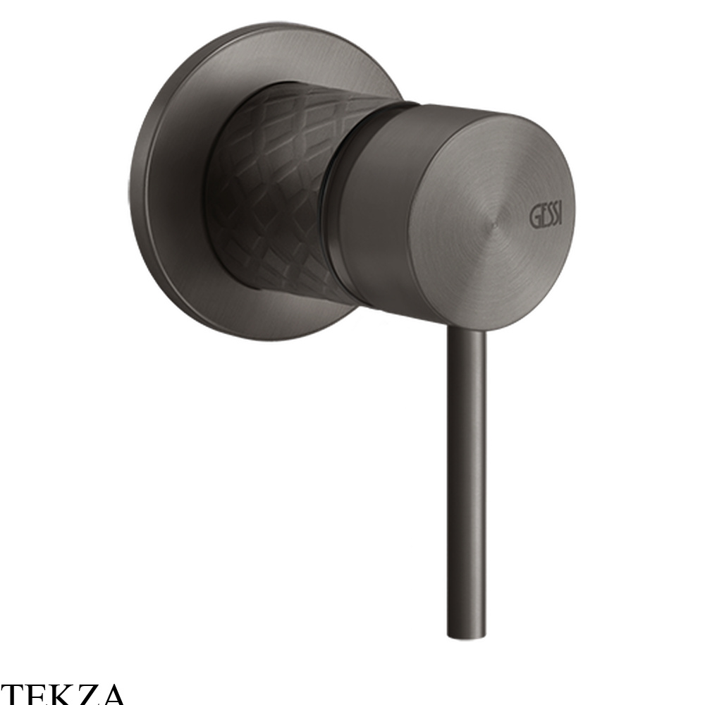 Gessi 316 INTRECCIO Рычаг управления настенный, внешняя часть 54119-707, Black Metal Brushed PVD