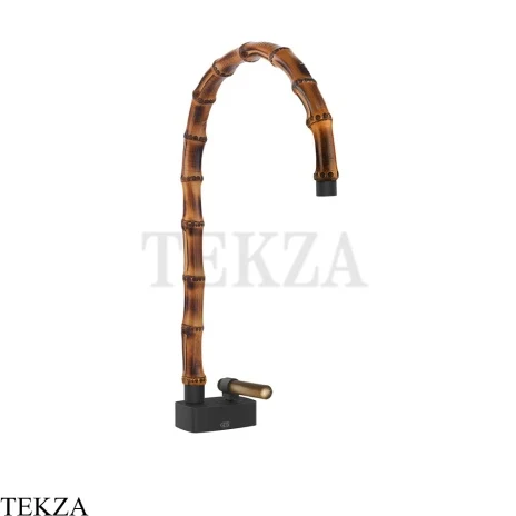 Gessi Jacqueline Смеситель для раковины высокий, без донного клапана 77203-299, черный матовый