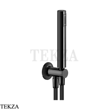 Gessi INCISO SHOWER Душевой комплект с держателем 58123-706, Black Metal PVD