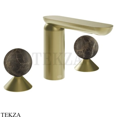 Gessi Perle Смеситель для раковины на 3 отв., без гарнитура 74115-727, шампань Brushed