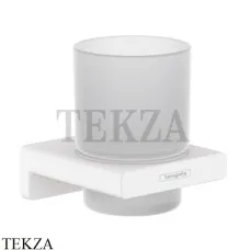 Hansgrohe AddStoris Стакан для зубных щеток настенный 41749700, белый матовый Hansgrohe AddStoris Стакан для зубных щеток настенный 41749700, белый матовый