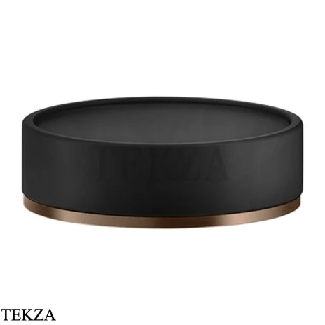 Gessi INCISO accessories Мыльница настольная, черный 58526-708, Copper Brushed