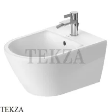 Duravit D-Neo Биде подвесное, с 1 отверстие, с переливом, крепление Durafix 2294150000, белый глянец