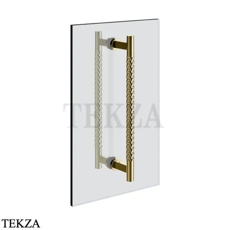Gessi Pelle Tresse Полотенцедержатель для крепления на стекло, 45 см 78632-710, Brass PVD