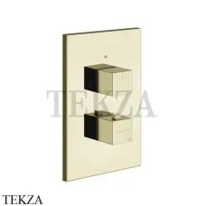 Gessi Rettangolo shower Термостат на 1 выход, внешняя часть 20182-710, Brass PVD