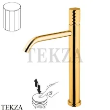 FIMA Carlo Frattini Spillo TECH V Смеситель для раковины, с донным клапаном F3031T/HXSVOR, золото