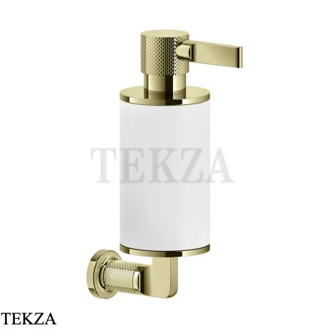 Gessi INCISO accessories Дозатор для жидкого мыла или лосьона, белый 58513-710, Brass PVD