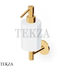 Zucchetti PAN Дозатор для жидкого мыла или лосьона, керамика ZAC615.C40, золото глянец